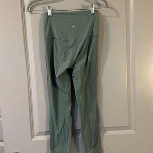 Lulu leggings with detailing and mesh on side